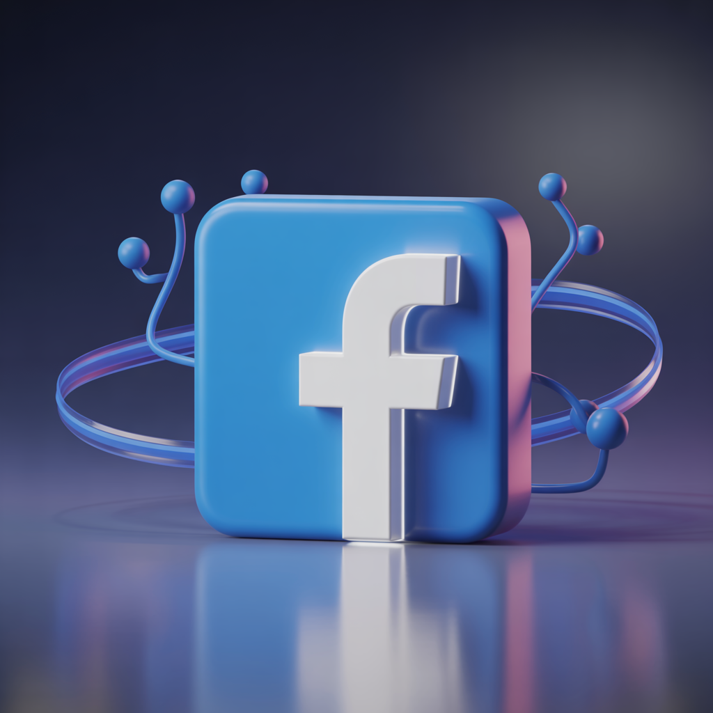 facebook 3d logo